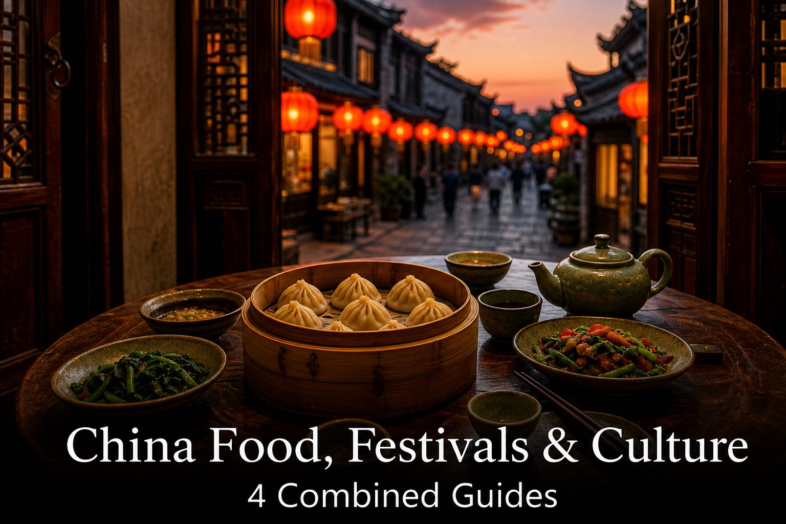 China Food, Festivals & Culture Series (4 Combined Guides)