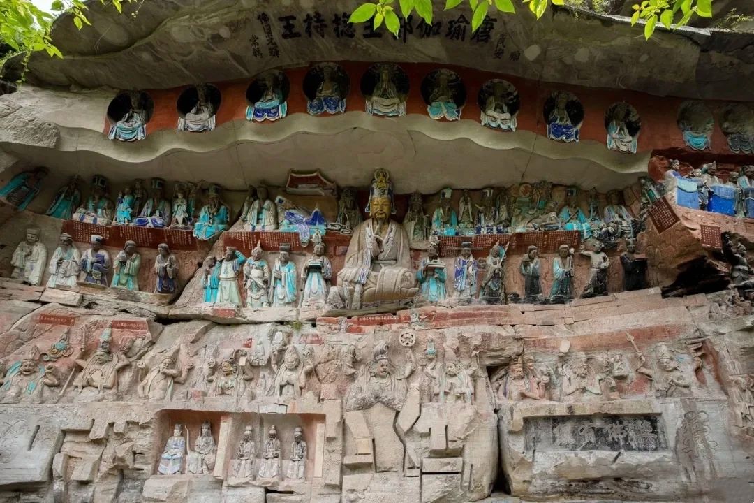 The reclining Buddha at Baodingshan, Dazu. See it in the morning.