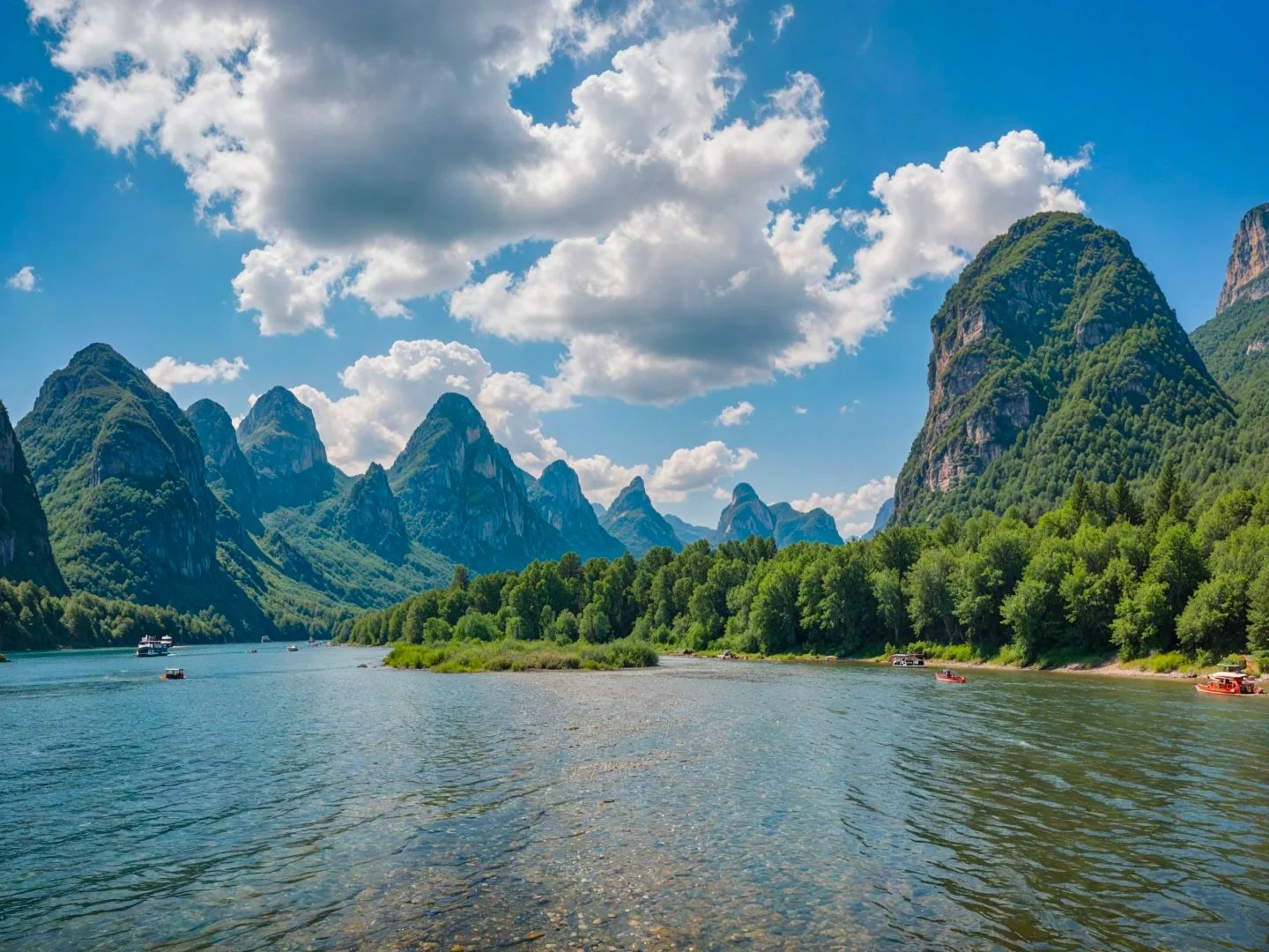 The Li River on a clear hour. This is the 11-day when you set the dates yourself.