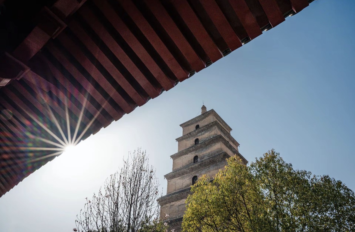 Jianfu Temple pagoda grounds