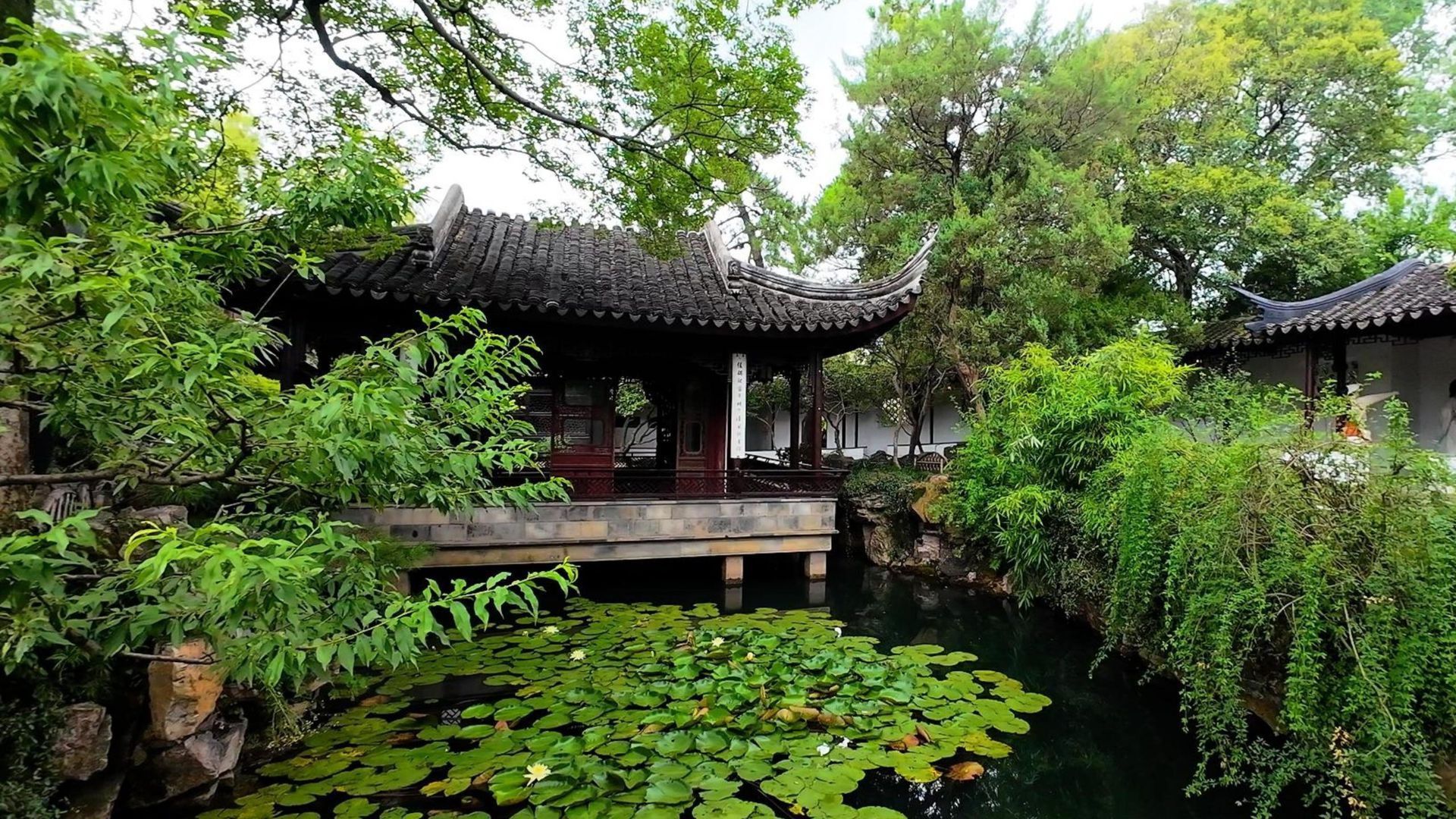 Couple’s Garden Lily Pond Pavilion