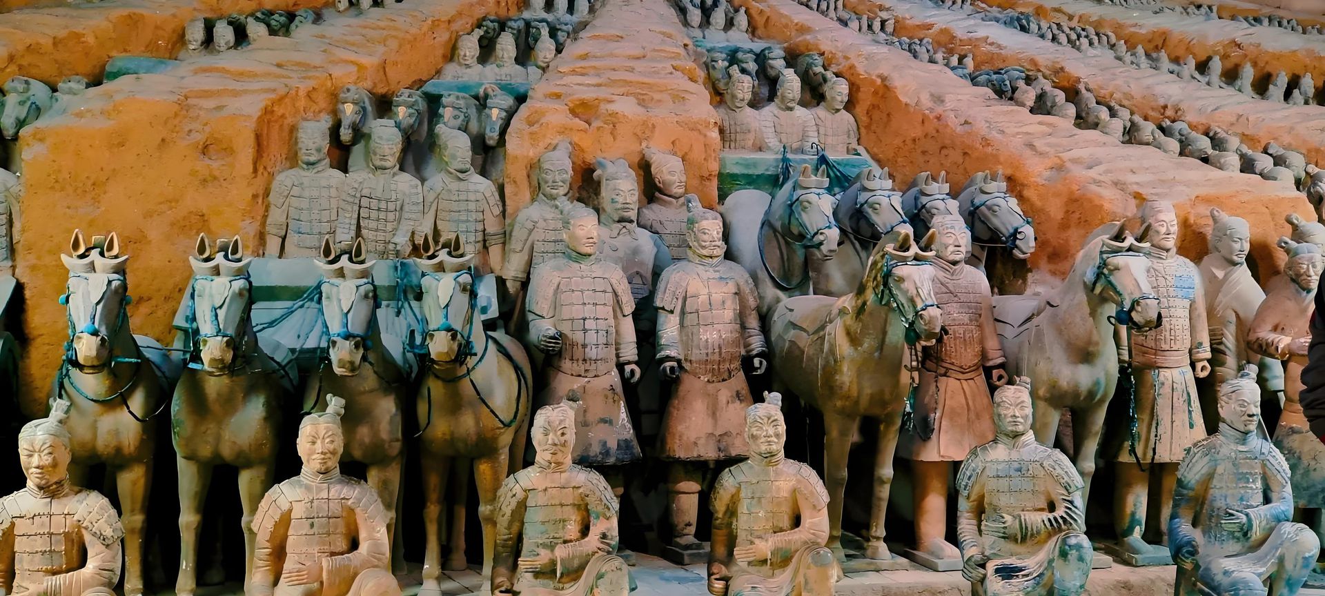 Terracotta warriors battle ranks