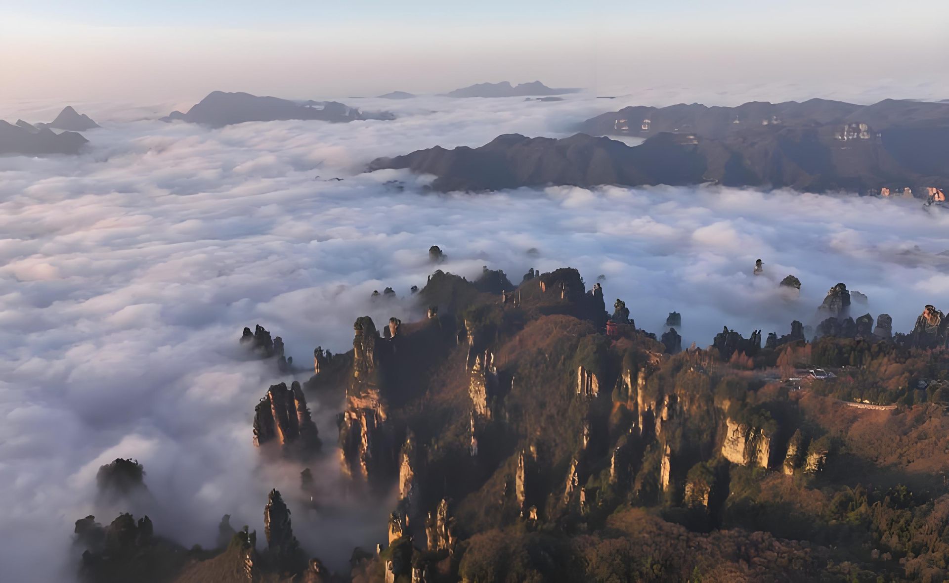 Tianzi Mountain Peaks