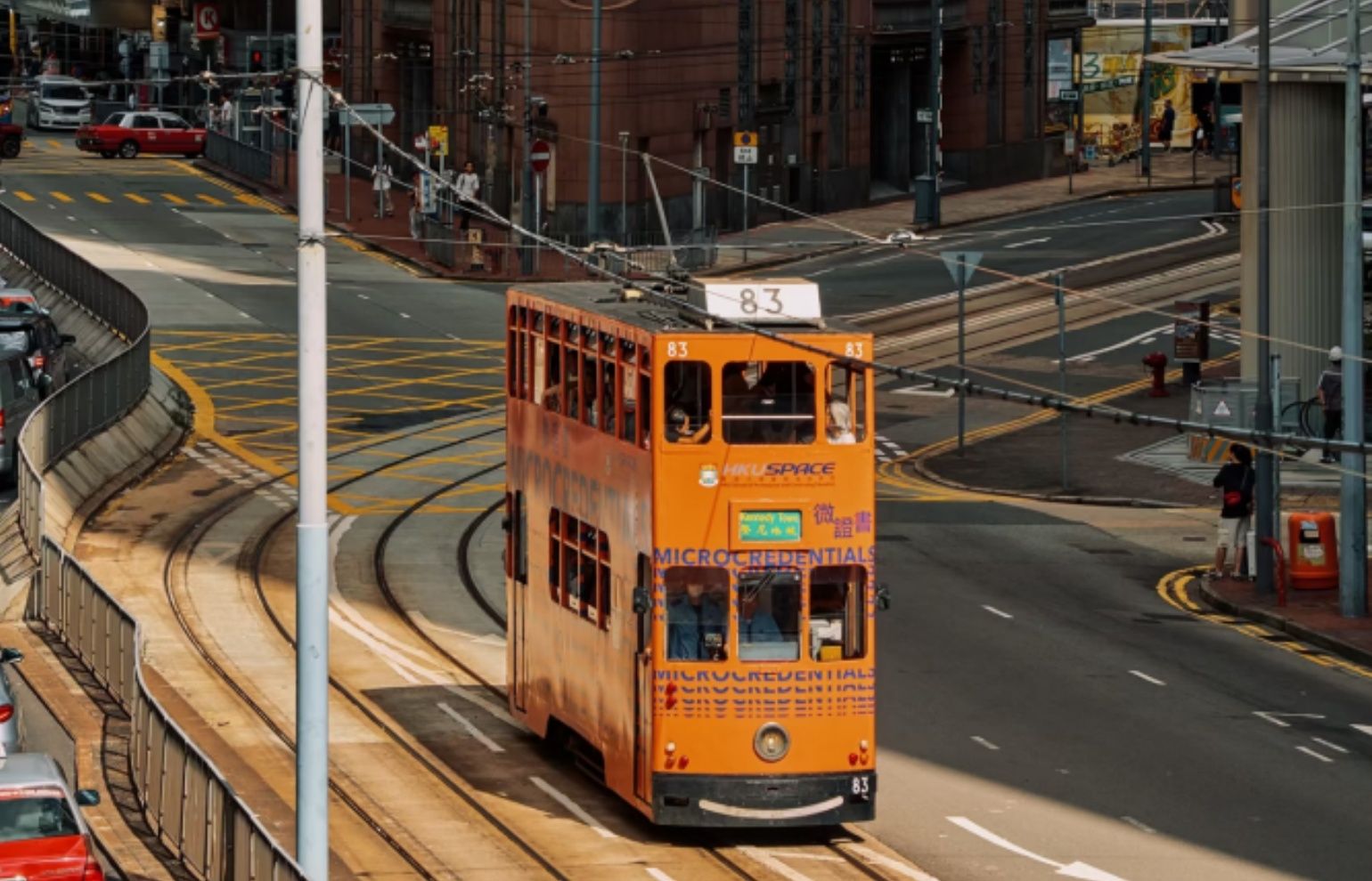 Vintage Ding Ding Tram Riding