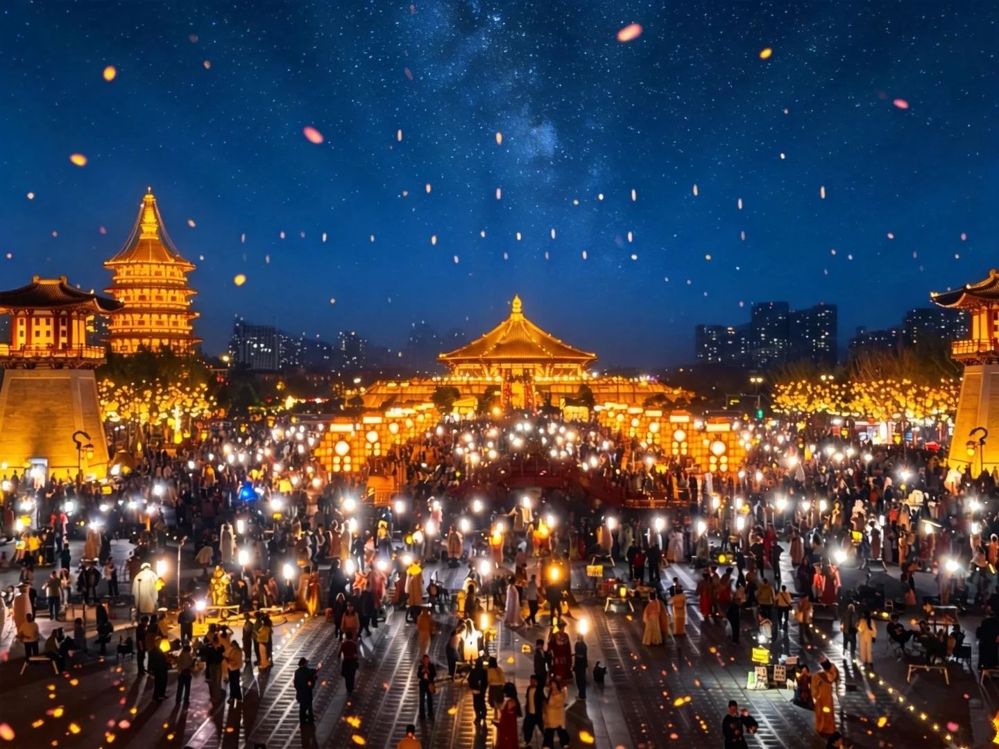 Yingtian Gate at Night