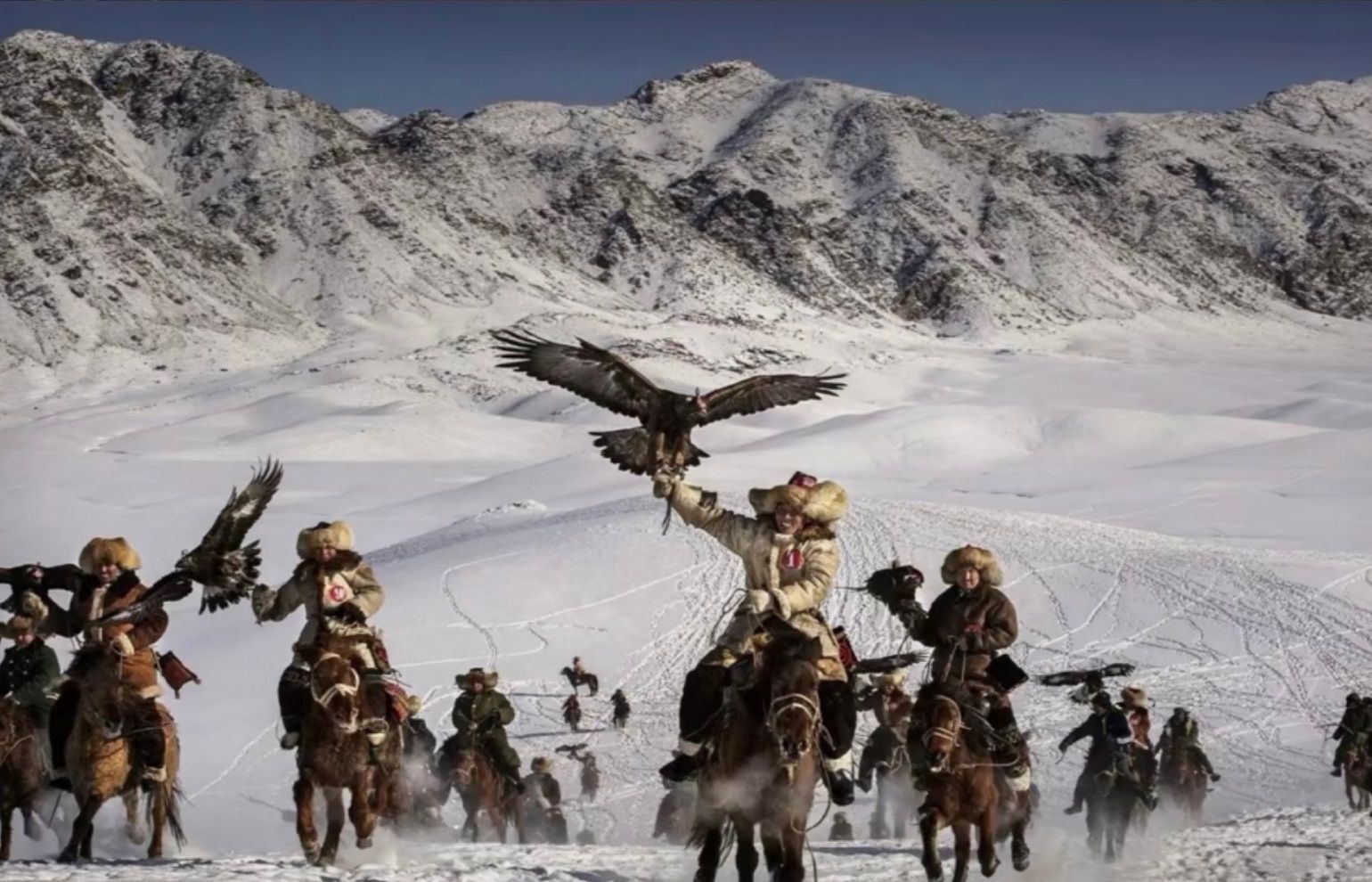 Kazakh Eagle Falconry Tradition