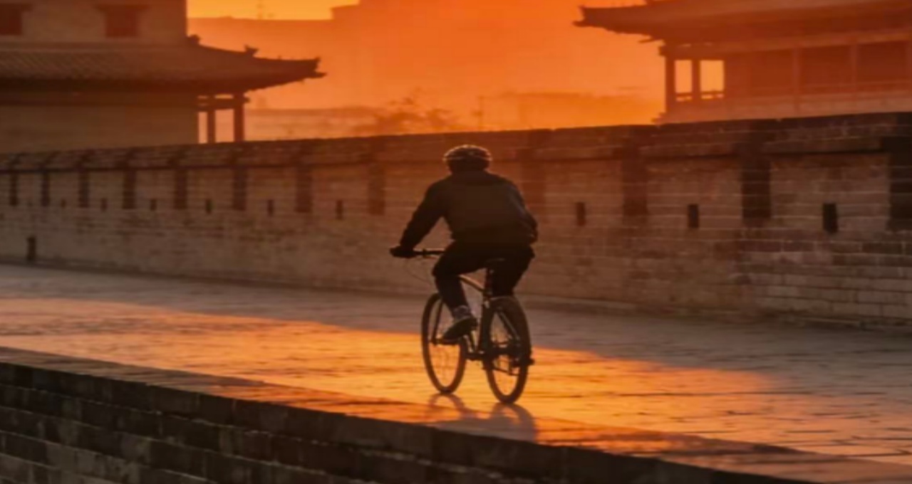 City Wall Sunset Cycling