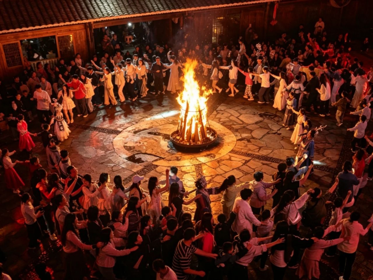 Dai Water Splashing & Ethnic Bonfire Evenings