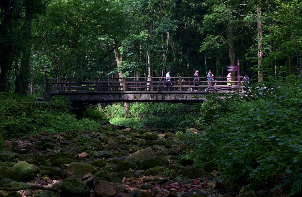 Trek through natural oxygen bars