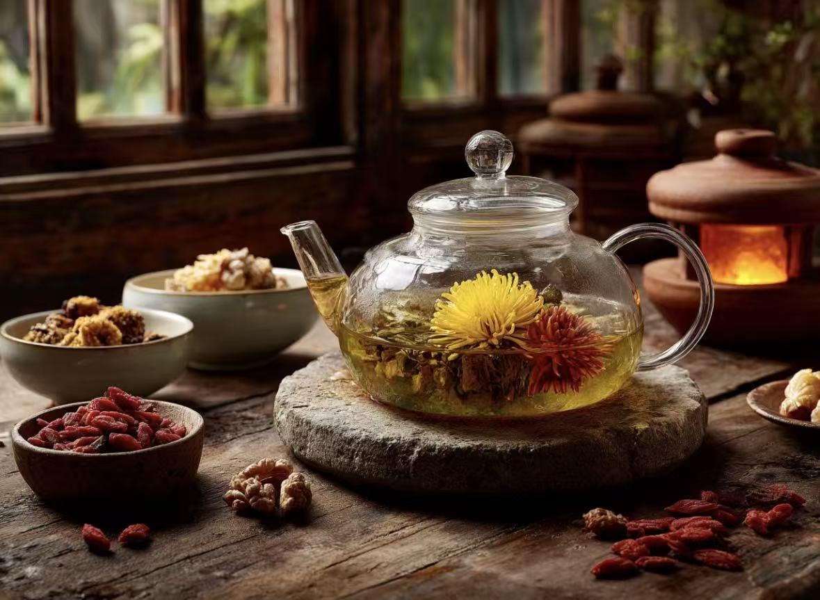 Kudzu Jelly & Mountain Buckwheat Tea