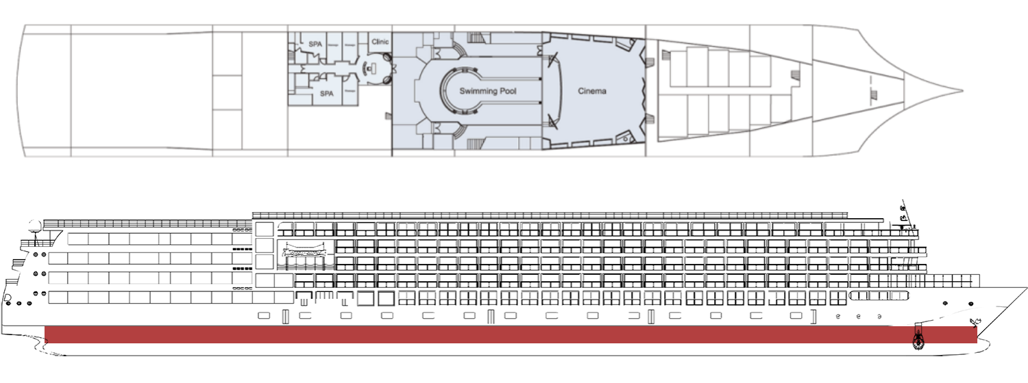 Century Legend Bottom Deck plan