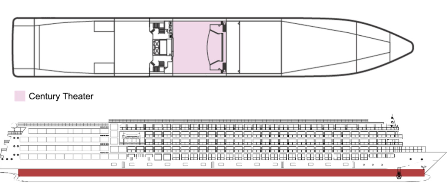 Century Oasis Deck 1·Bottom Deck plan