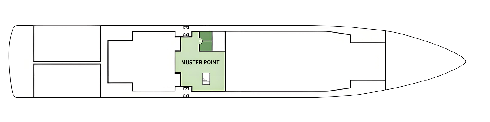 Yangzi Explorer Deck 1 Upper Deck plan